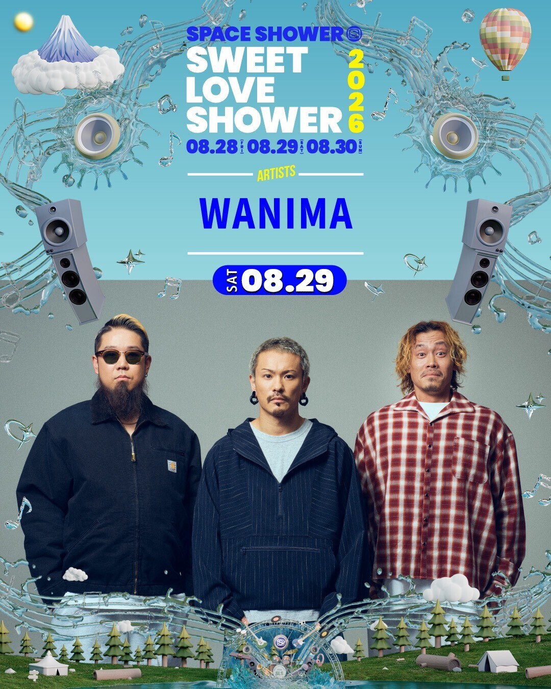 SWEET LOVE  SHOWER 2022.08.26 4枚 SWEET LOVE SHOWER 2026、第1弾出演アーティスト＆日割り発表